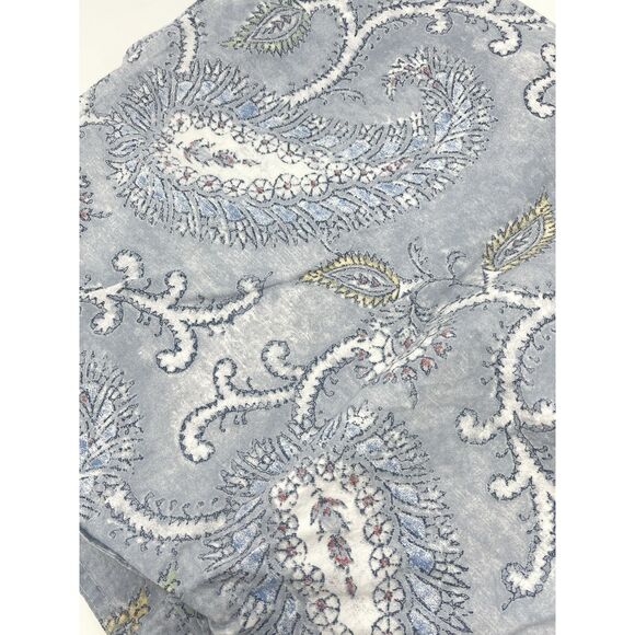 Ralph Lauren Katrina Blue Paisley Cotton King Pillowcases Set Of 2 - Picture 2 of 4